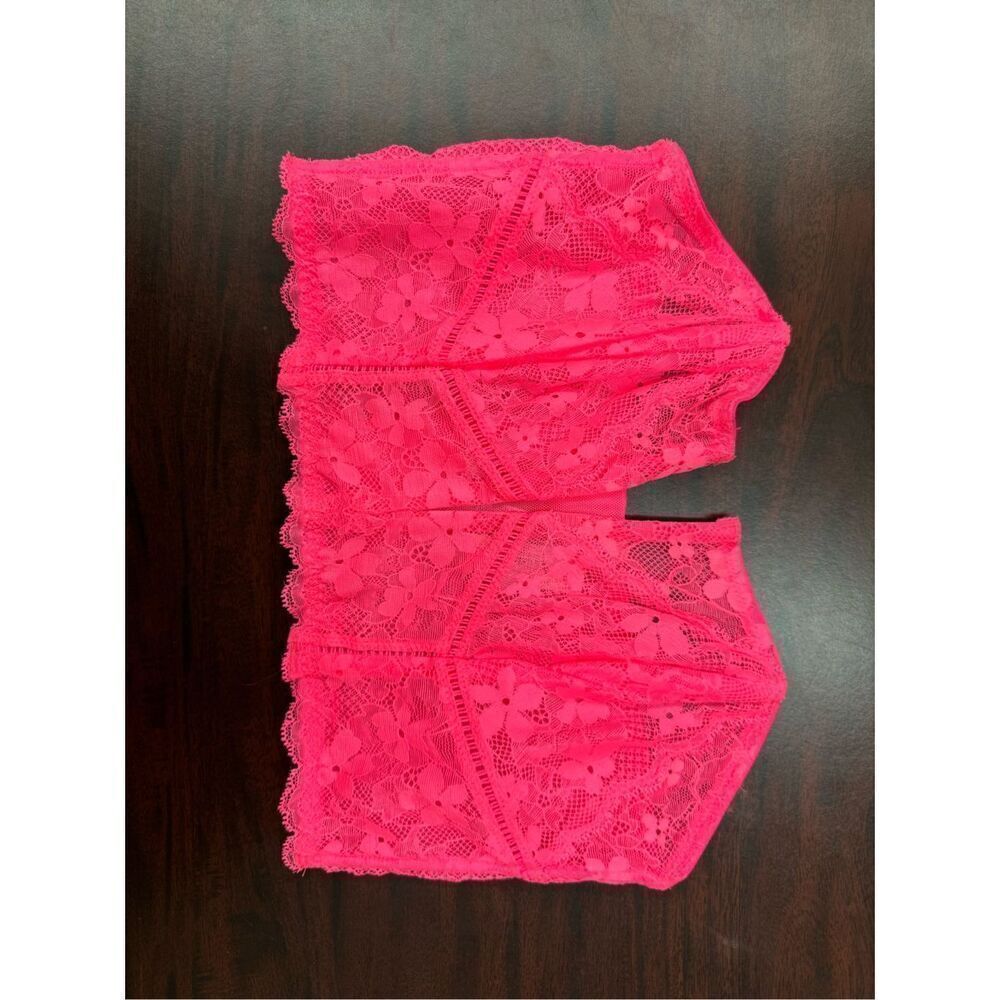 NWT Victoria’s Secret Hot Pink Dream Angels Bustier Strapless Bralette Medium